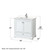 Wyndham WCS202036SWHC2UNSM24 Deborah 36 Inch Single Bathroom Vanity in White, Light-Vein Carrara Cultured Marble Countertop, Undermount Square Sink, 24 Inch Mirror