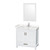 Wyndham WCS141436SWHC2UNSM24 Sheffield 36 Inch Single Bathroom Vanity in White, Carrara Cultured Marble Countertop, Undermount Square Sink, 24 Inch Mirror
