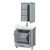Wyndham WCS141430SGYWCUNSMED Sheffield 30 Inch Single Bathroom Vanity in Gray, White Cultured Marble Countertop, Undermount Square Sink, Medicine Cabinet