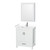Wyndham WCS141430SWHWCUNSMED Sheffield 30 Inch Single Bathroom Vanity in White, White Cultured Marble Countertop, Undermount Square Sink, Medicine Cabinet