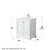 Wyndham WCS202030SWGWCUNSMED Deborah 30 Inch Single Bathroom Vanity in White, White Cultured Marble Countertop, Undermount Square Sink, Brushed Gold Trim, Medicine Cabinet