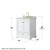 Wyndham WCS202030SWGCMUNOMED Deborah 30 Inch Single Bathroom Vanity in White, White Carrara Marble Countertop, Undermount Oval Sink, Brushed Gold Trim, Medicine Cabinet