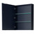 Wyndham WCV252530SBLC2UNSMED Daria 30 Inch Single Bathroom Vanity in Dark Blue, Light-Vein Carrara Cultured Marble Countertop, Undermount Square Sink, Medicine Cabinet