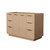 Wyndham WCF282848SLBCXSXXMXX Maroni 48 Inch Single Bathroom Vanity in Light Straw, No Countertop, No Sink, Matte Black Trim