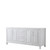 Wyndham WCV252580DWHCXSXXMXX Daria 80 Inch Double Bathroom Vanity in White, No Countertop, No Sink, and No Mirror