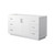 Wyndham WCF292960SWHCXSXXMXX Miranda 60 Inch Single Bathroom Vanity in White, No Countertop, No Sink, Brushed Nickel Trim