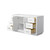 Wyndham WCF292960SWHCXSXXMXX Miranda 60 Inch Single Bathroom Vanity in White, No Countertop, No Sink, Brushed Nickel Trim
