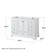 Wyndham WCS202048SWHCXSXXM46 Deborah 48 Inch Single Bathroom Vanity in White, No Countertop, No Sink, and 46 Inch Mirror