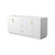 Wyndham WCF292972DWGCXSXXMXX Miranda 72 Inch Double Bathroom Vanity in White, No Countertop, No Sink, Brushed Gold Trim