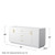 Wyndham WCF292972DWGCXSXXMXX Miranda 72 Inch Double Bathroom Vanity in White, No Countertop, No Sink, Brushed Gold Trim