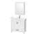Wyndham WCS141436SWHWCUNSMED Sheffield 36 Inch Single Bathroom Vanity in White, White Cultured Marble Countertop, Undermount Square Sink, Medicine Cabinet