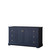 Wyndham WCV232360SBLCXSXXMXX Avery 60 Inch Single Bathroom Vanity in Dark Blue, No Countertop, No Sink, and No Mirror