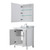 Wyndham WCV252530SWHCMUNSMED Daria 30 Inch Single Bathroom Vanity in White, White Carrara Marble Countertop, Undermount Square Sink, and Medicine Cabinet