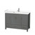 Wyndham WCS141448SKGWCUNSMXX Sheffield 48 Inch Single Bathroom Vanity in Dark Gray, White Cultured Marble Countertop, Undermount Square Sink, No Mirror
