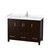 Wyndham WCS141448SESC2UNSMXX Sheffield 48 Inch Single Bathroom Vanity in Espresso, Carrara Cultured Marble Countertop, Undermount Square Sink, No Mirror