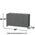 Wyndham WCS141460DKGCXSXXM58 Sheffield 60 Inch Double Bathroom Vanity in Dark Gray, No Countertop, No Sinks, and 58 Inch Mirror