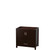 Wyndham WCS141436SESCMUNOMED Sheffield 36 Inch Single Bathroom Vanity in Espresso, White Carrara Marble Countertop, Undermount Oval Sink, and Medicine Cabinet