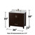 Wyndham WCS141436SESCMUNOMED Sheffield 36 Inch Single Bathroom Vanity in Espresso, White Carrara Marble Countertop, Undermount Oval Sink, and Medicine Cabinet