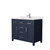 Wyndham WCG242442SBNWCUNSMXX Beckett 42 Inch Single Bathroom Vanity in Dark Blue, White Cultured Marble Countertop, Undermount Square Sink, Brushed Nickel Trim