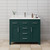 Wyndham WCG242442SGECCUNSMXX Beckett 42 Inch Single Bathroom Vanity in Green, Carrara Cultured Marble Countertop, Undermount Square Sink, Brushed Nickel Trim