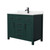 Wyndham WCG242442SGKCCUNSMXX Beckett 42 Inch Single Bathroom Vanity in Green, Carrara Cultured Marble Countertop, Undermount Square Sink, Matte Black Trim Wyndham WCG242442SGKCCUNSMXX Beckett 42 Inch Single Bathroom Vanity in Green, Carrara Cultured Marble Countertop, Undermount Square Sink, Matte Black Trim