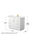 Wyndham WCF292942SWGWCUNSMXX Miranda 42 Inch Single Bathroom Vanity in White, White Cultured Marble Countertop, Undermount Square Sink, Brushed Gold Trim