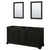 Wyndham WCS202072DDECXSXXM24 Deborah 72 Inch Double Bathroom Vanity in Dark Espresso, No Countertop, No Sinks, and 24 Inch Mirrors