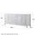 Wyndham WCV252580DWHCXSXXM24 Daria 80 Inch Double Bathroom Vanity in White, No Countertop, No Sink, and 24 Inch Mirrors