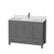 Wyndham WCS141448SKGCMUNSMXX Sheffield 48 Inch Single Bathroom Vanity in Dark Gray, White Carrara Marble Countertop, Undermount Square Sink, and No Mirror