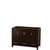 Wyndham WCS141448SESCMUNOMXX Sheffield 48 Inch Single Bathroom Vanity in Espresso, White Carrara Marble Countertop, Undermount Oval Sink, and No Mirror