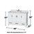 Wyndham WCS141448SWHCMUNOMXX Sheffield 48 Inch Single Bathroom Vanity in White, White Carrara Marble Countertop, Undermount Oval Sink, and No Mirror