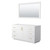 Wyndham WCF292960SWGCXSXXM58 Miranda 60 Inch Single Bathroom Vanity in White, No Countertop, No Sink, Brushed Gold Trim, 58 Inch Mirror