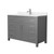 Wyndham WCG242448SKGCCUNSMXX Beckett 48 Inch Single Bathroom Vanity in Dark Gray, Carrara Cultured Marble Countertop, Undermount Square Sink, Brushed Nickel Trim