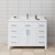 Wyndham WCG242448SWHCCUNSMXX Beckett 48 Inch Single Bathroom Vanity in White, Carrara Cultured Marble Countertop, Undermount Square Sink, Brushed Nickel Trim