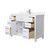 Wyndham WCG242448SWHCCUNSMXX Beckett 48 Inch Single Bathroom Vanity in White, Carrara Cultured Marble Countertop, Undermount Square Sink, Brushed Nickel Trim