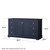 Wyndham WCV232360SBLCXSXXM58 Avery 60 Inch Single Bathroom Vanity in Dark Blue, No Countertop, No Sink, and 58 Inch Mirror