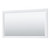 Wyndham WCV232360SWHCXSXXM58 Avery 60 Inch Single Bathroom Vanity in White, No Countertop, No Sink, and 58 Inch Mirror