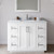 Wyndham WCF292942SWHCMUNSMXX Miranda 42 Inch Single Bathroom Vanity in White, White Carrara Marble Countertop, Undermount Square Sink, Brushed Nickel Trim