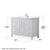 Wyndham WCV252548SWGC2UNSMXX Daria 48 Inch Single Bathroom Vanity in White, Light-Vein Carrara Cultured Marble Countertop, Undermount Square Sink, Brushed Gold Trim