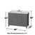 Wyndham WCS141448SKGCMUNOM24 Sheffield 48 Inch Single Bathroom Vanity in Dark Gray, White Carrara Marble Countertop, Undermount Oval Sink, and 24 Inch Mirror