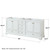 Wyndham WCS202080DWGCXSXXM70 Deborah 80 Inch Double Bathroom Vanity in White, No Countertop, No Sinks, Brushed Gold Trim, 70 Inch Mirror