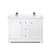 Wyndham WCV232348DWHC2UNSMXX Avery 48 Inch Double Bathroom Vanity in White, Light-Vein Carrara Cultured Marble Countertop, Undermount Square Sinks, No Mirror Wyndham WCV232348DWHC2UNSMXX Avery 48 Inch Double Bathroom Vanity in White, Light-Vein Carrara Cultured Marble Countertop, Undermount Square Sinks, No Mirror
