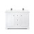 Wyndham WCV232348DWHWCUNSMXX Avery 48 Inch Double Bathroom Vanity in White, White Cultured Marble Countertop, Undermount Square Sinks, No Mirror Wyndham WCV232348DWHWCUNSMXX Avery 48 Inch Double Bathroom Vanity in White, White Cultured Marble Countertop, Undermount Square Sinks, No Mirror