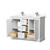 Wyndham WCV232348DWHWCUNSMXX Avery 48 Inch Double Bathroom Vanity in White, White Cultured Marble Countertop, Undermount Square Sinks, No Mirror Wyndham WCV232348DWHWCUNSMXX Avery 48 Inch Double Bathroom Vanity in White, White Cultured Marble Countertop, Undermount Square Sinks, No Mirror