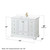 Wyndham WCS202048SWGWCUNSMXX Deborah 48 Inch Single Bathroom Vanity in White, White Cultured Marble Countertop, Undermount Square Sink, Brushed Gold Trim, No Mirror