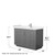 Wyndham WCF292948SKGC2UNSMXX Miranda 48 Inch Single Bathroom Vanity in Dark Gray, Light-Vein Carrara Cultured Marble Countertop, Undermount Square Sink, Brushed Nickel Trim