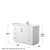Wyndham WCF292948SWHC2UNSMXX Miranda 48 Inch Single Bathroom Vanity in White, Light-Vein Carrara Cultured Marble Countertop, Undermount Square Sink, Brushed Nickel Trim