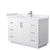 Wyndham WCF292948SWHWCUNSMXX Miranda 48 Inch Single Bathroom Vanity in White, White Cultured Marble Countertop, Undermount Square Sink, Brushed Nickel Trim