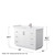 Wyndham WCF292948SWHWCUNSMXX Miranda 48 Inch Single Bathroom Vanity in White, White Cultured Marble Countertop, Undermount Square Sink, Brushed Nickel Trim
