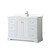 Wyndham WCV232348SWHWCUNSMXX Avery 48 Inch Single Bathroom Vanity in White, White Cultured Marble Countertop, Undermount Square Sink, No Mirror Wyndham WCV232348SWHWCUNSMXX Avery 48 Inch Single Bathroom Vanity in White, White Cultured Marble Countertop, Undermount Square Sink, No Mirror